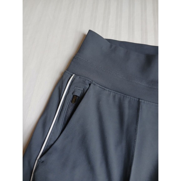 Athleta Pants Medium Venice Wide Leg Track Stripe Stretch Zip Pockets Comfort - Picture 8 of 16